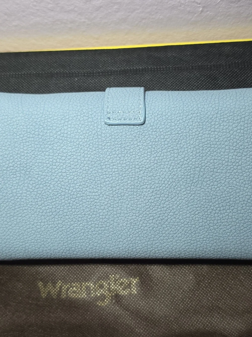 Wrangler Light Blue Women's Wallet with Silver Buckle